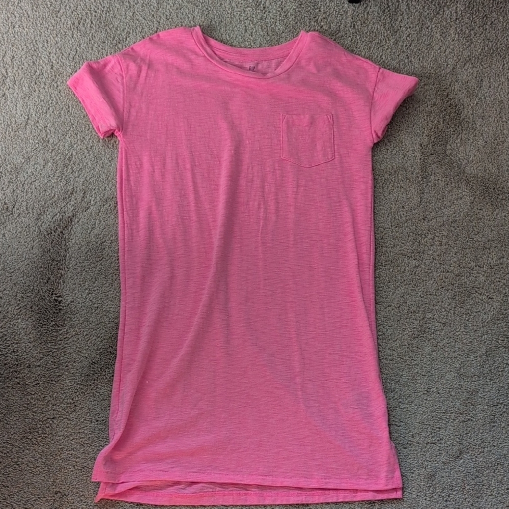 GAP Pink Short Sleeve T-shirt Dress for Kids